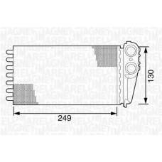 350218162000 MAGNETI MARELLI Теплообменник, отопление салона