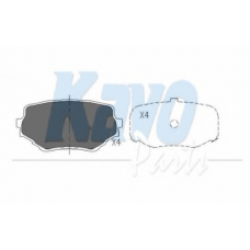 KBP-8506 KAVO PARTS Комплект тормозных колодок, дисковый тормоз