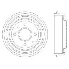MBD132 MINTEX Тормозной барабан