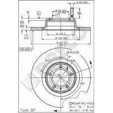 BS 7346 BRECO Тормозной диск