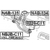 NAB-134 FEBEST Подвеска, рычаг независимой подвески колеса