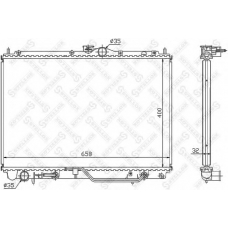 10-25958-SX STELLOX Радиатор, охлаждение двигателя