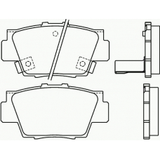 P 28 040 BREMBO Комплект тормозных колодок, дисковый тормоз