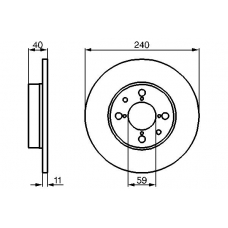 0 986 478 462 BOSCH Тормозной диск