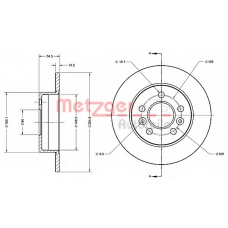 6110273 METZGER Тормозной диск