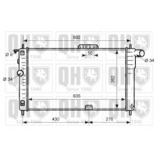 QER2557 QUINTON HAZELL Радиатор, охлаждение двигателя