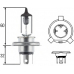 8GJ 002 525-203 HELLA Лампа накаливания, основная фара