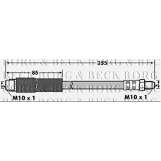 BBH7098 BORG & BECK Тормозной шланг