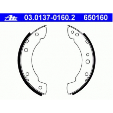 03.0137-0160.2 ATE Комплект тормозных колодок