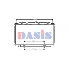 070088N AKS DASIS Радиатор, охлаждение двигателя