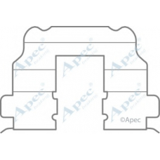 KIT1086 APEC Комплектующие, тормозные колодки