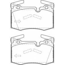 FD7513A NECTO Комплект тормозных колодок, дисковый тормоз