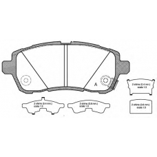 BPA1281.02 OPEN PARTS Комплект тормозных колодок, дисковый тормоз