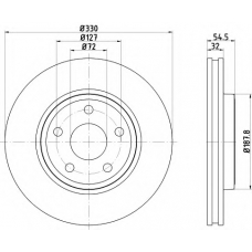 MDC2684 MINTEX Тормозной диск