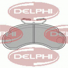 LP735 DELPHI Комплект тормозных колодок, дисковый тормоз
