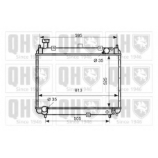QER2512 QUINTON HAZELL Радиатор, охлаждение двигателя