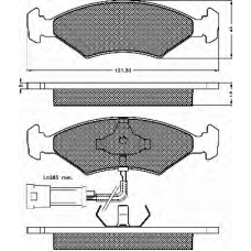 10272 BSF Комплект тормозных колодок, дисковый тормоз