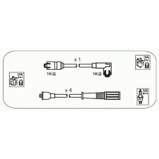 FAS23 JANMOR Комплект проводов зажигания