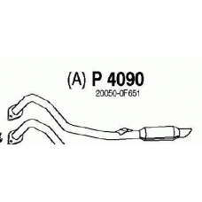 P4090 FENNO Глушитель выхлопных газов конечный