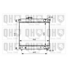 QER2503 QUINTON HAZELL Радиатор, охлаждение двигателя