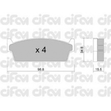822-493-0 CIFAM Комплект тормозных колодок, дисковый тормоз