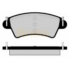 PA1483 BRAKE ENGINEERING Комплект тормозных колодок, дисковый тормоз