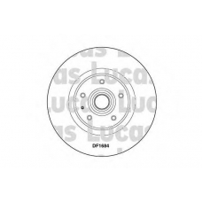 DF1684 TRW Тормозной диск
