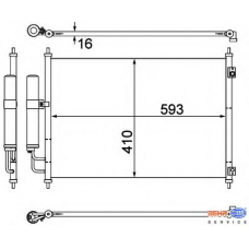 8FC 351 308-771 HELLA Конденсатор, кондиционер