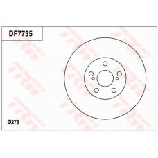 DF7735 TRW Тормозной диск