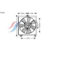 TO7546 AVA Вентилятор, охлаждение двигателя