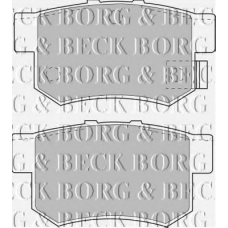 BBP1535 BORG & BECK Комплект тормозных колодок, дисковый тормоз