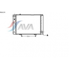 MSA2134 AVA Радиатор, охлаждение двигателя