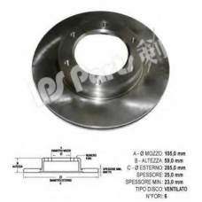 IBT-1272 IPS Parts Тормозной диск