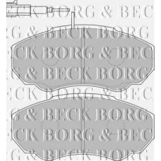 BBP1736 BORG & BECK Комплект тормозных колодок, дисковый тормоз