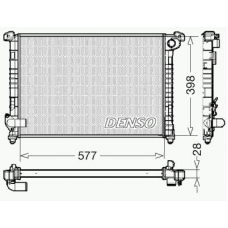 DRM05100 DENSO Радиатор, охлаждение двигателя