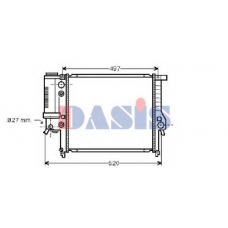 050016N AKS DASIS Радиатор, охлаждение двигателя