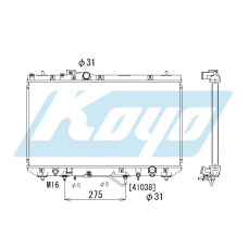 PA010381 KOYO P-tank corrugate-fin ass'y