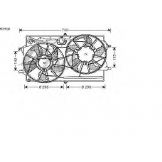 FD7530 AVA Вентилятор, охлаждение двигателя