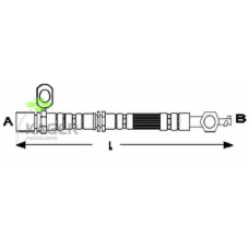 38-0684 KAGER Тормозной шланг