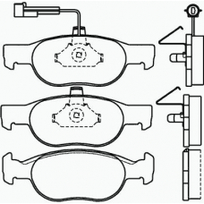 P 23 057 BREMBO Комплект тормозных колодок, дисковый тормоз