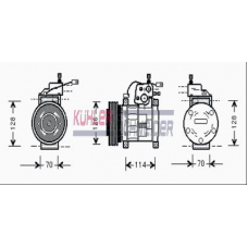 8402361 KUHLER SCHNEIDER Компрессор, кондиционер