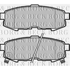 BBP1955 BORG & BECK Комплект тормозных колодок, дисковый тормоз