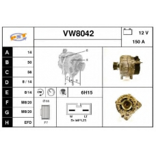 VW8042 SNRA Генератор