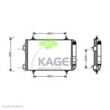 94-5296 KAGER Конденсатор, кондиционер