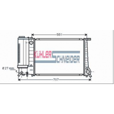 1402401 KUHLER SCHNEIDER Радиатор, охлаждение двигател