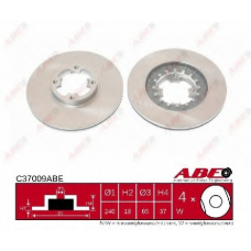 C37009ABE ABE Тормозной диск
