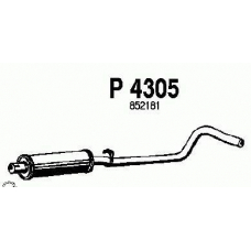 P4305 FENNO Средний глушитель выхлопных газов