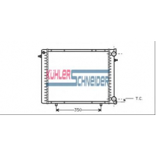 0904501 KUHLER SCHNEIDER Радиатор, охлаждение двигател