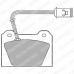 LP214 DELPHI Комплект тормозных колодок, дисковый тормоз
