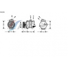 VWK258 AVA Компрессор, кондиционер